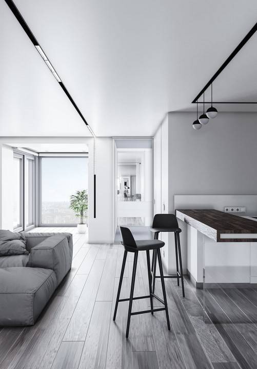 Шинопровод трековый накладной Maytoni 1 м черный TRX004-211B