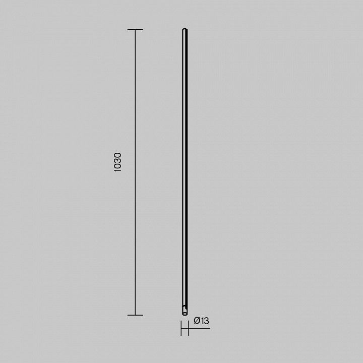 Трек на штанге Maytoni Technical  TRX234-V-1B