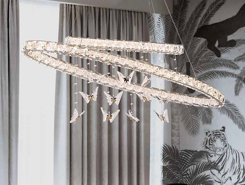 Подвесной светильник Newport 8120 8120/120 oval chrome