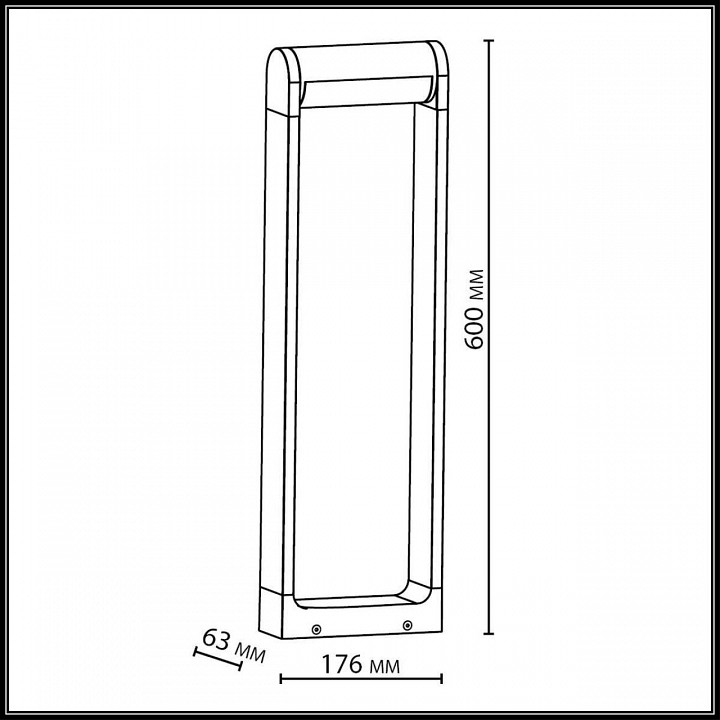 Наземный низкий светильник Odeon Light NATURE 7118/12GL