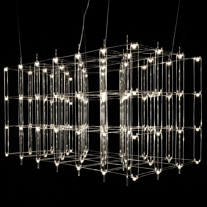 Подвесная люстра O-LUCE Cosmic Glass ячейка 20х20 см 11787611-2