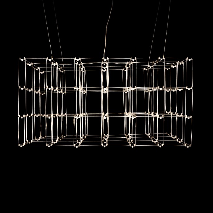 Подвесная люстра O-LUCE Cosmic Glass ячейка 20х20 см 11787611-2