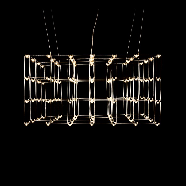 Подвесная люстра O-LUCE Cosmic Glass ячейка 20х20 см 11787611-2