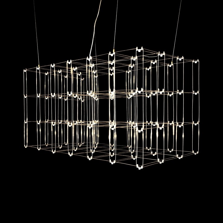 Подвесная люстра O-LUCE Cosmic Glass ячейка 20х20 см 11787611-2