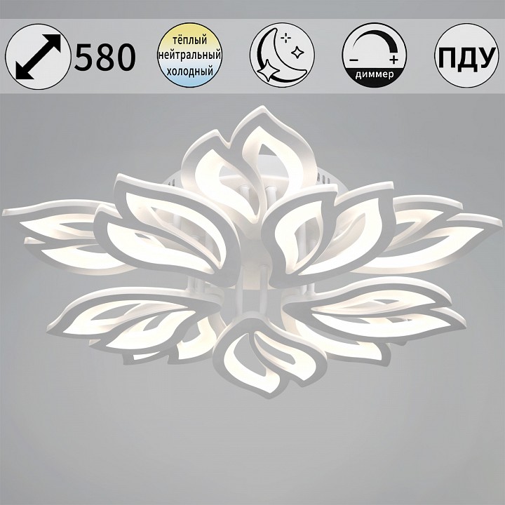 Потолочная люстра De Markt 00150-0.3-5+5 WH