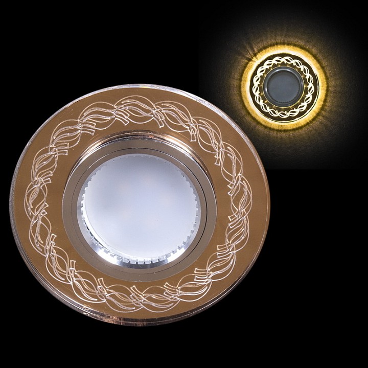 Встраиваемый светильник  00923-9.0-001CN MR16+LED3W FGD