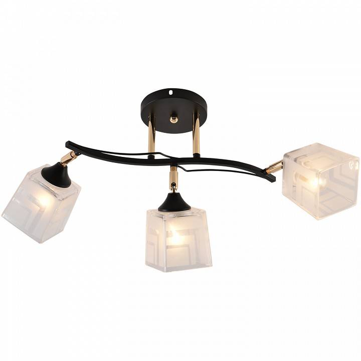 Люстра на штанге Reluce 01594 01594-3.3-03B BK+FGD