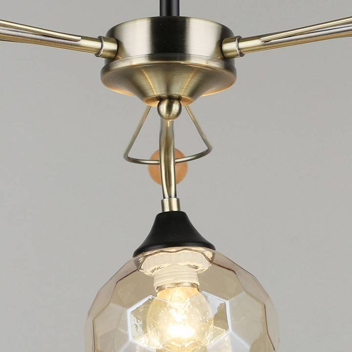 Люстра на штанге Reluce 02018 3 лампы 02018-0.3-03 AB+BK