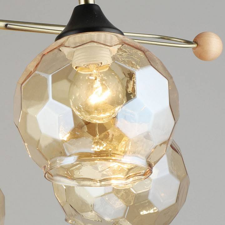 Люстра на штанге Reluce 02018 5 ламп 02018-0.3-05 AB+BK