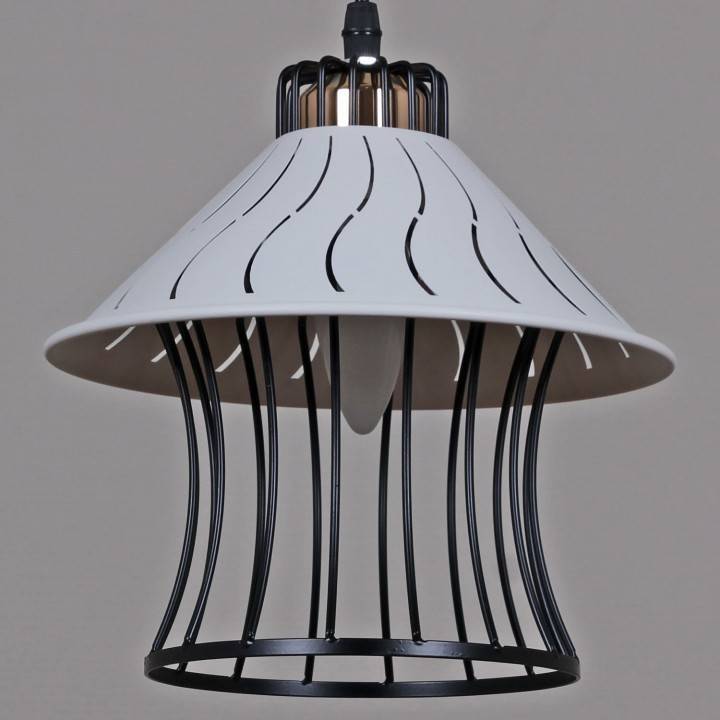 Подвесной светильник Reluce 02512-1 02512-0.9-01 BK+WH