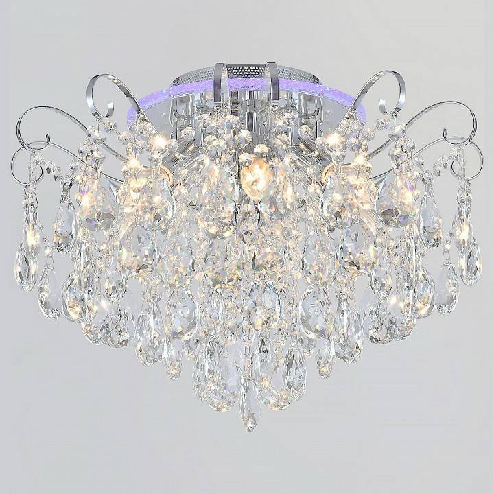 Потолочная люстра Reluce 04021 6 ламп хром RGB 04021-0.3-06 CR+RGB