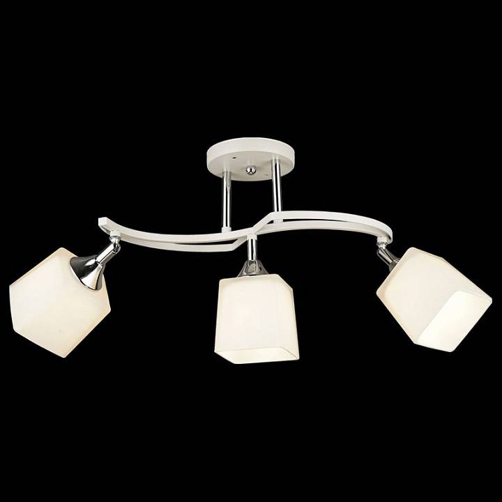 Люстра на штанге Reluce 04483 3 лампы белый хром 04483-0.3-03 WT+CH