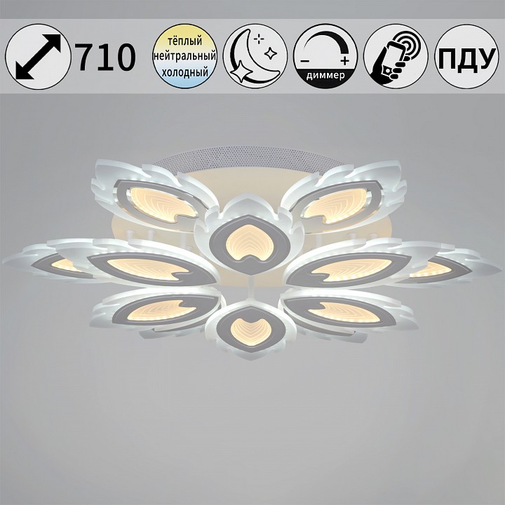 Потолочная люстра De Markt 05133-0.3-6+6 White