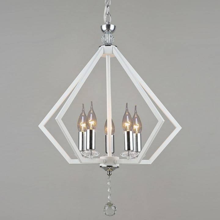 Подвесная люстра De Markt Ариадна 5 ламп 05325-0.4-05 WT+CR