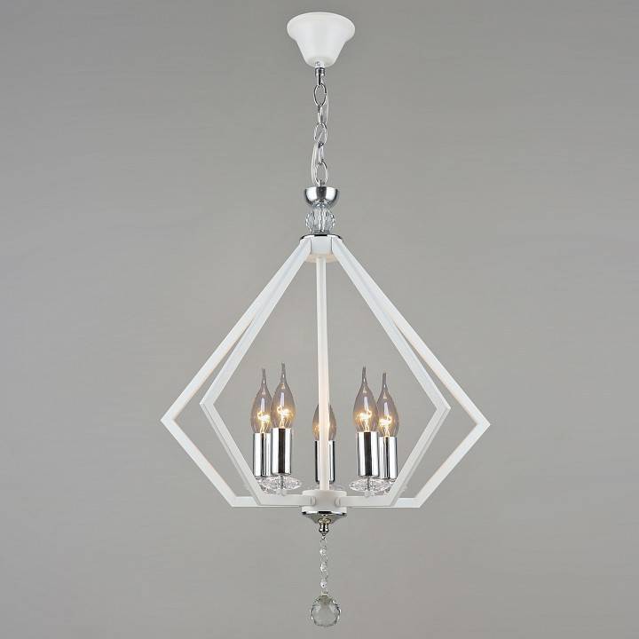 Подвесная люстра De Markt Ариадна 5 ламп 05325-0.4-05 WT+CR