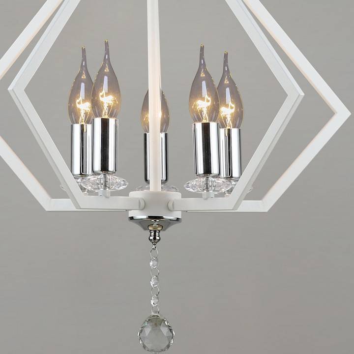 Подвесная люстра De Markt Ариадна 5 ламп 05325-0.4-05 WT+CR