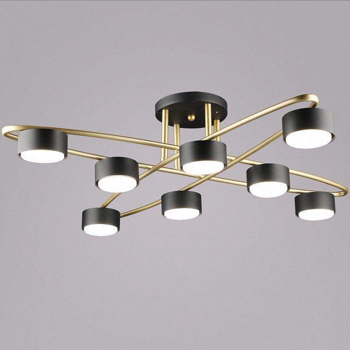 Люстра на штанге Reluce 06658-0.3-08 GD+BK GX53