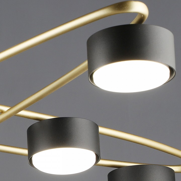 Люстра на штанге Reluce 06658-0.3-08 GD+BK GX53