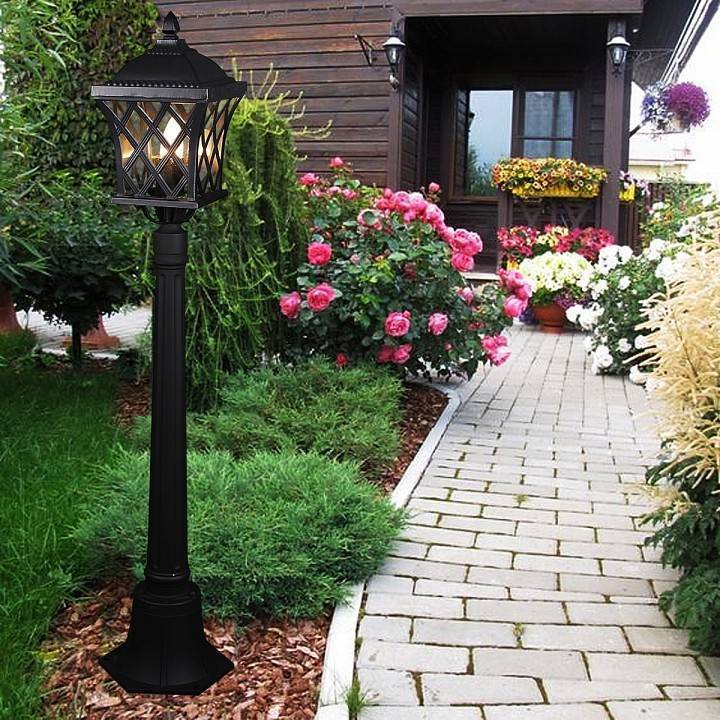 Наземный высокий светильник Reluce 09017 09017-0.7-001SL 0.8M BK