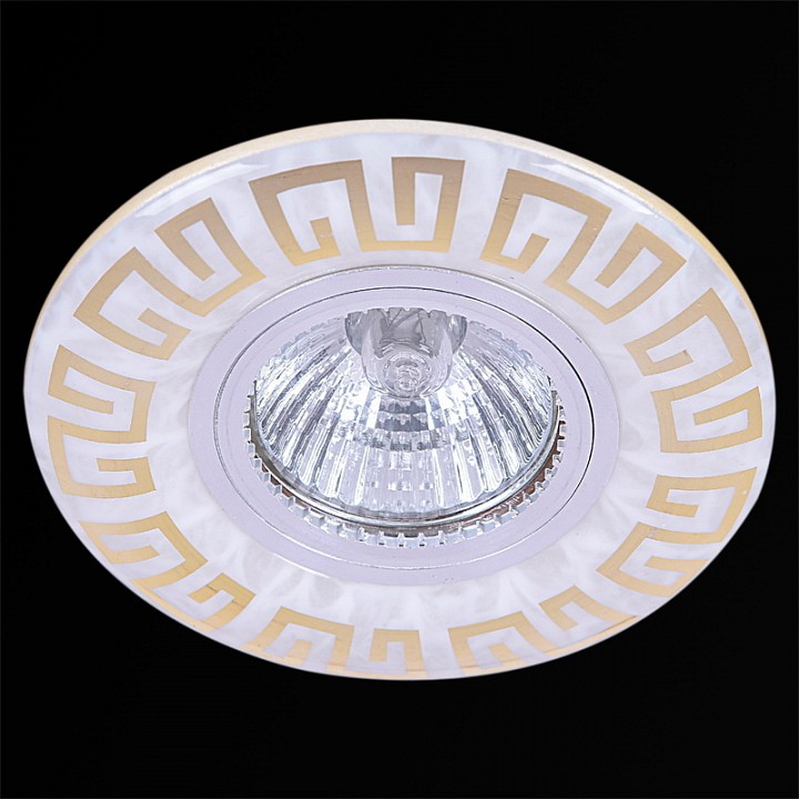 Встраиваемый светильник 09504-9.0-001MN MR16+LED3W WH/GD