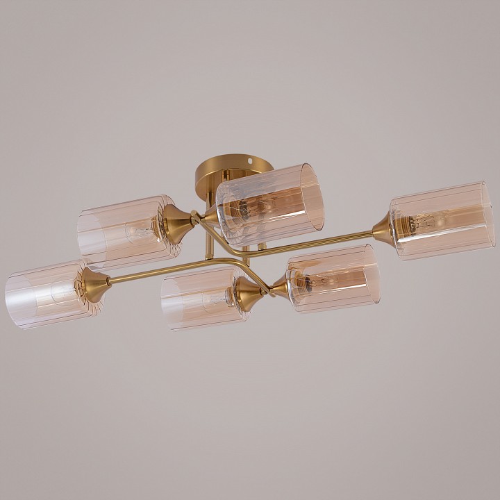 Люстра на штанге  19610-0.3-06 COPPER