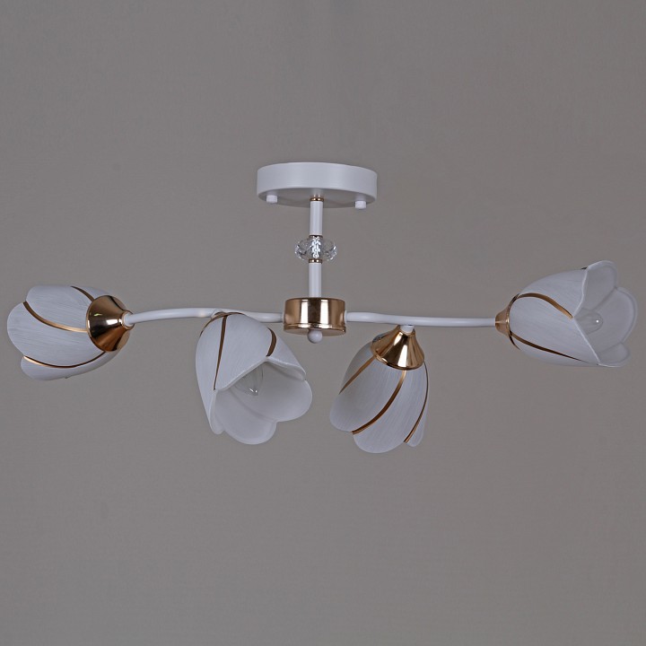 Люстра на штанге светодиодная Reluce 35360-0.3-04 WH+FG