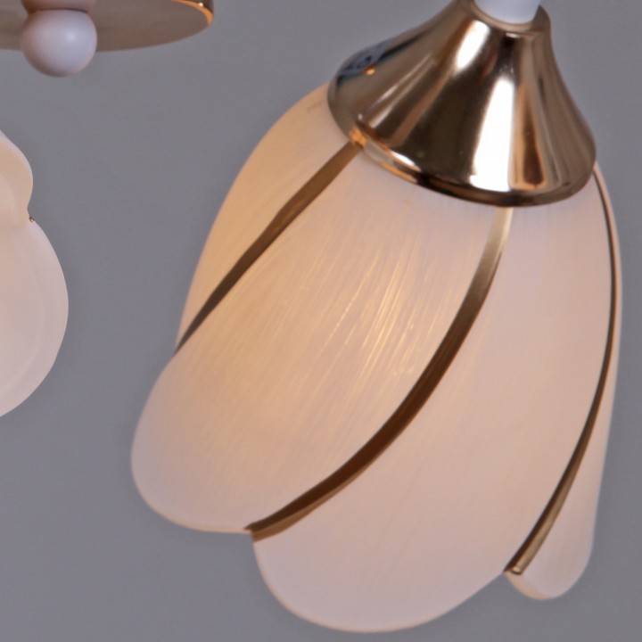 Люстра на штанге светодиодная Reluce 35360-0.3-04 WH+FG