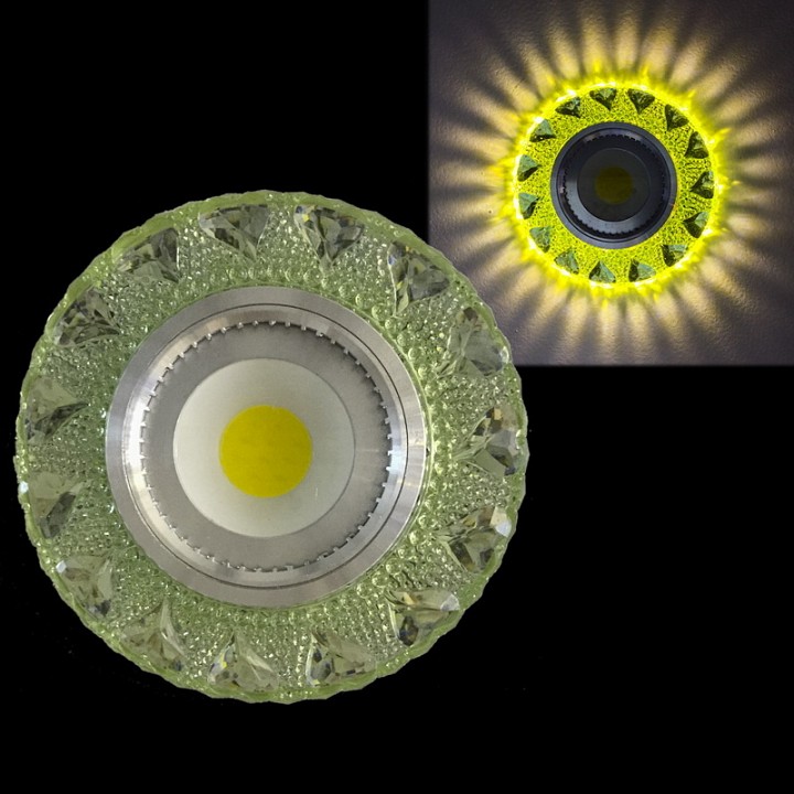 Встраиваемый светильник  42202-9.0-001PL MR16+LED3W LGN