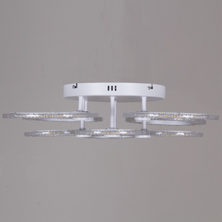 Люстра на штанге светодиодная Reluce 51150-0.3-4+4 WH