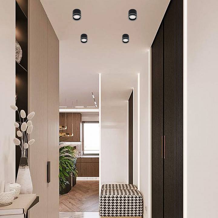 Накладной светильник Reluce 53003 53003-9.5-001LD GX53 BK