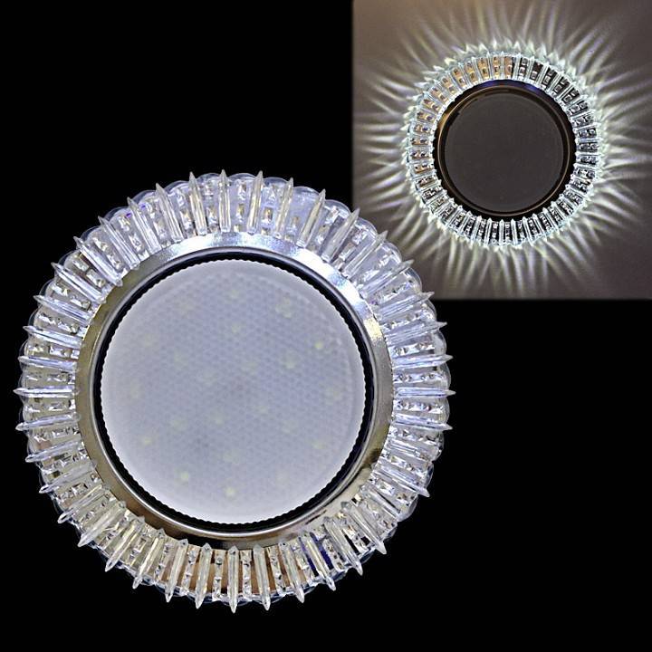 Встраиваемый светильник Reluce 53410 GX53 + LED 4 Вт прозрачный 53410-9.0-001PL