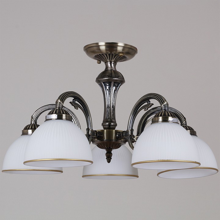 Люстра на штанге De Markt Бремен 5x40 Вт E14 74428-0.3-05