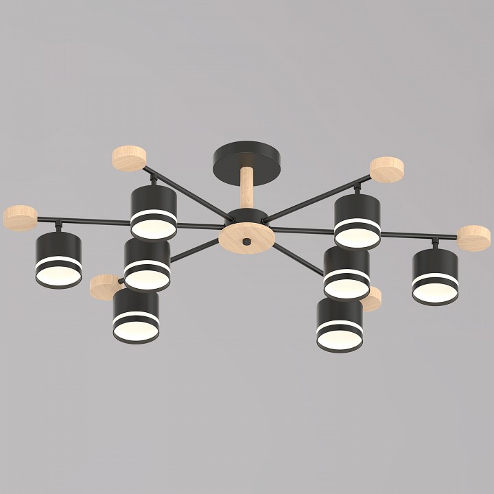 Люстра на штанге 78730 78730-0.3-08 GX53 BK+WOOD