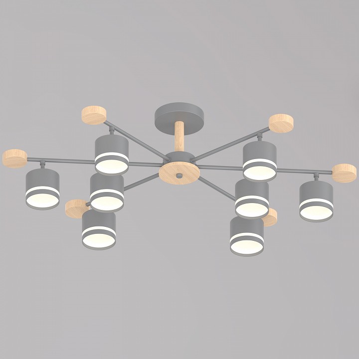 Люстра на штанге 78730 78730-0.3-08 GX53 GREY+WOOD