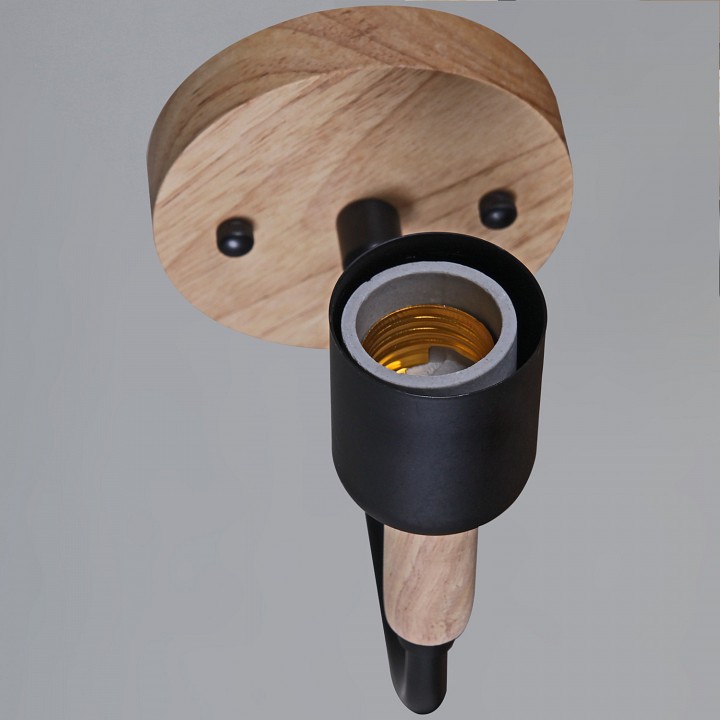 Бра Reluce 99960-0.2-01 BK+WOOD