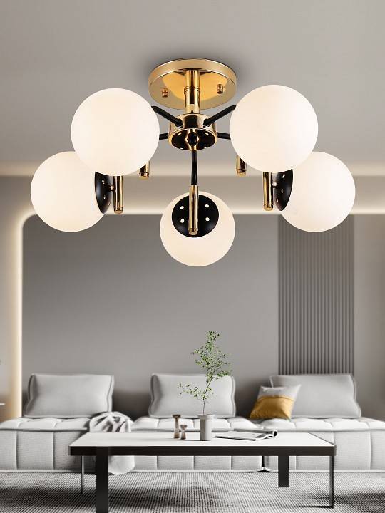 Люстра на штанге Rivoli Valencia 6xE14 40 Вт Б0052700