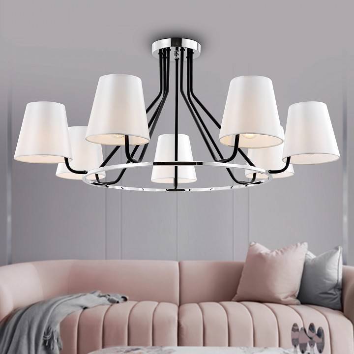 Люстра на штанге Rivoli Florence 8xE14 40 Вт Б0055637