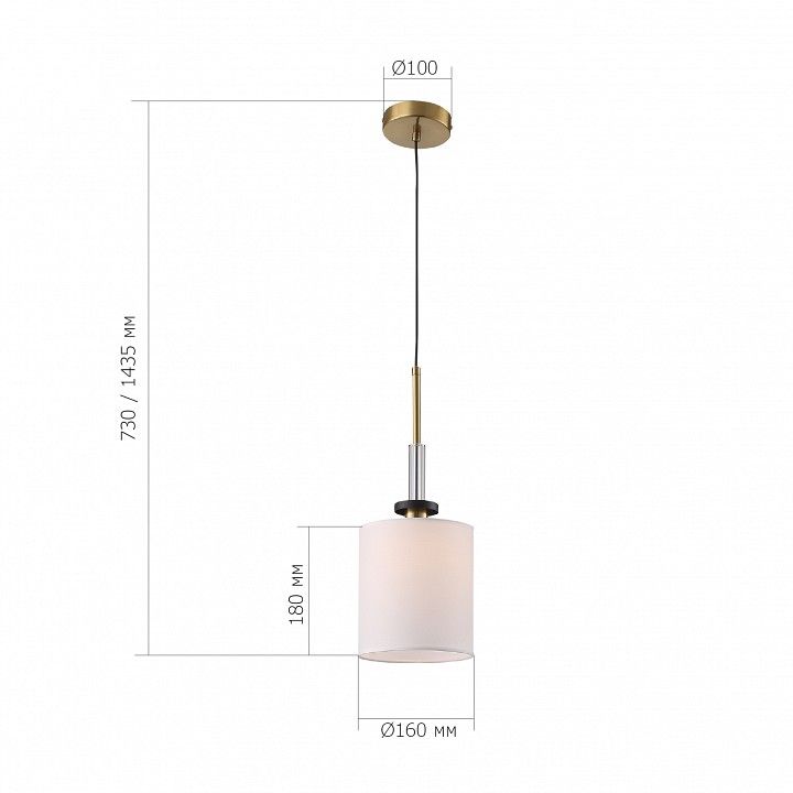 Подвесной светильник ST-Luce BLACK+BRASS SL1404.303.01