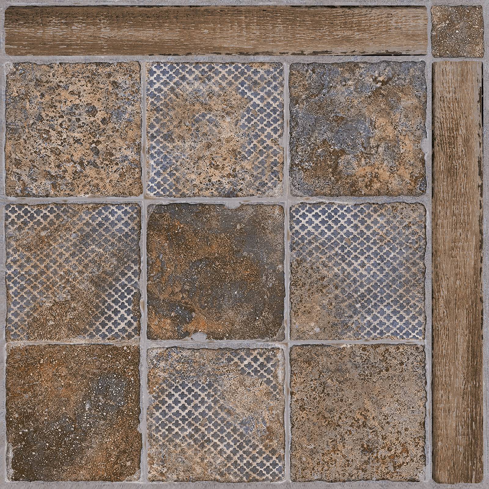 Плитка напольная Alma Ceramica Carteo 418x418x8 мм TFU03CRT404