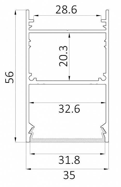 Светильник накладной Elektrostandard LINE 3556 6063 12W 3300K черный 0412641