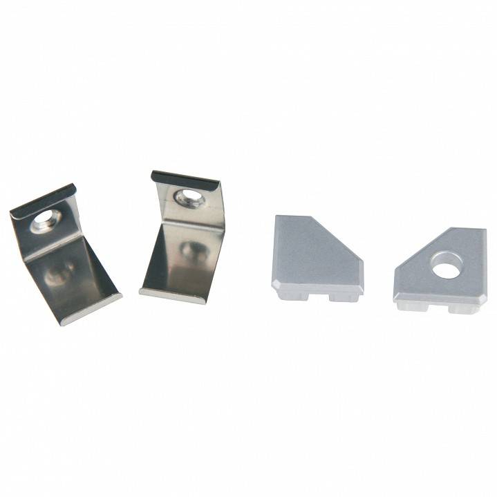 Набор заглушек и скоб для профиля Uniel UFE-N03 серебристый UL-00000623