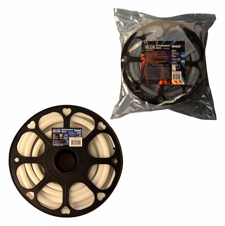 Лента светодиодная гибкий неон Uniel ULS-N12 12В 9.6 Вт/м IP67 4000K UL-00009106