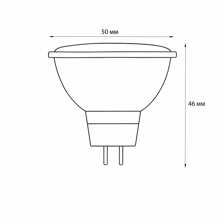 Лампа светодиодная Volpe OPTIMA DIM GU5.3 7Вт 3000K UL-00009235