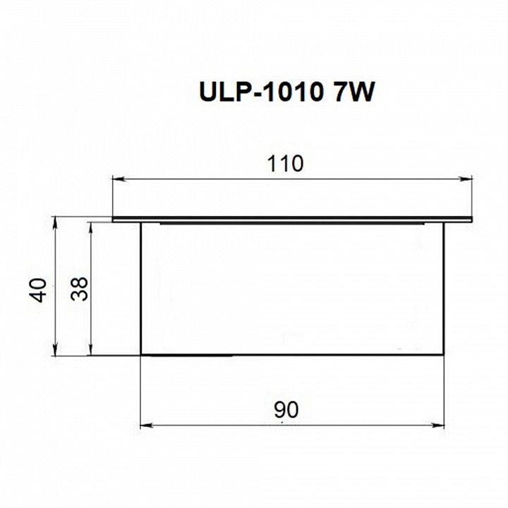 Светильник для потолка Грильято Uniel ULP-1010 UL-00012837