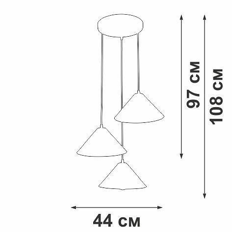 Подвесной светильник Vitaluce V3093 V3093-0/3S