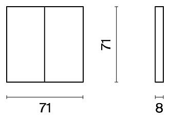 Клавиши для выключателя двухклавишного Voltum S70 VLS000307