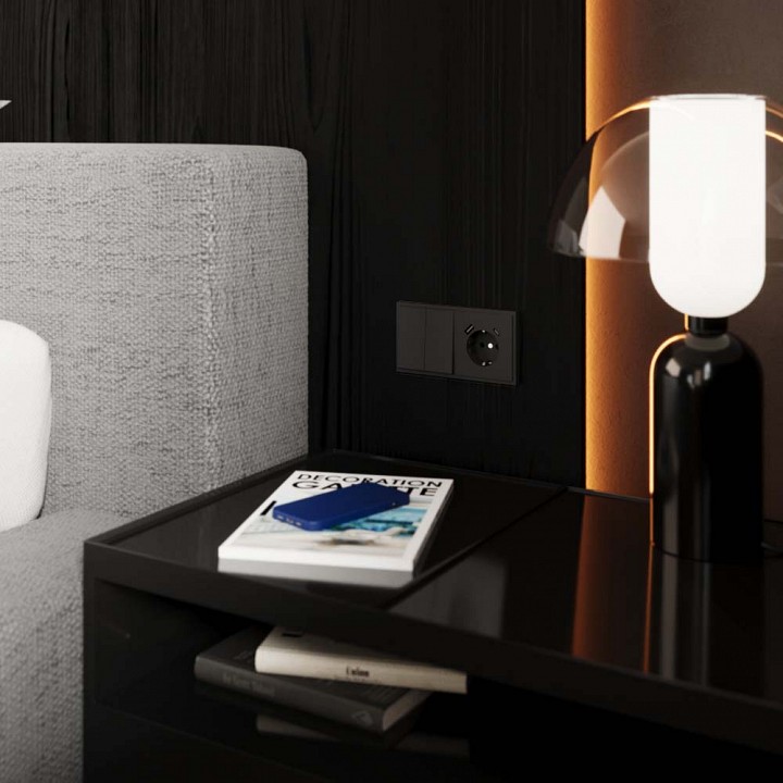 Переключатель перекрестный двухклавишный без рамки Voltum S70 VLS020508