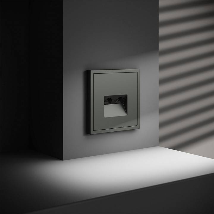 Розетка двойная Ethernet RJ-45 без рамки Voltum S70 VLS060206