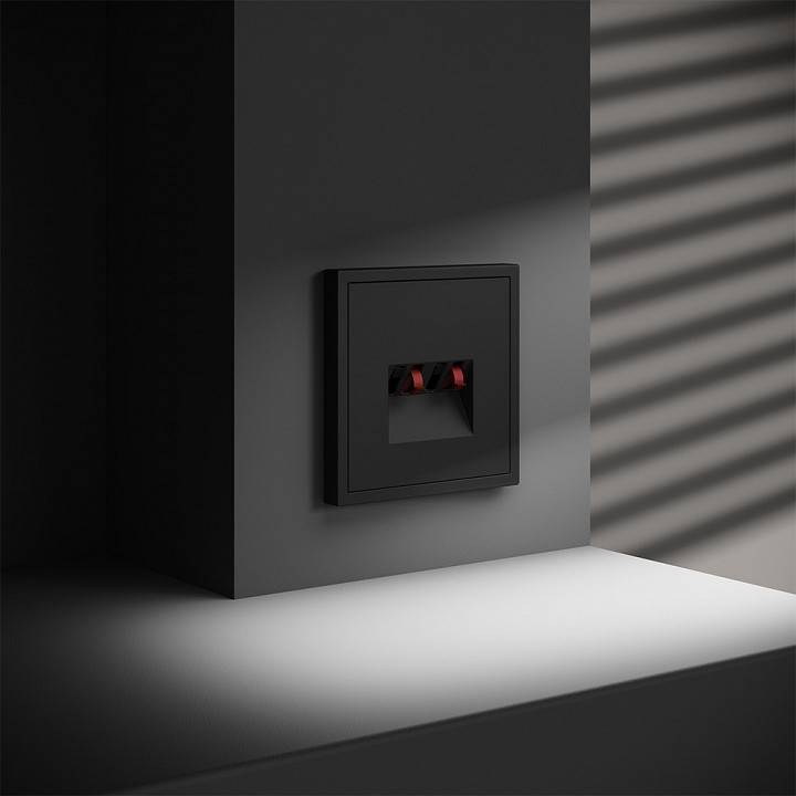 Розетка акустическая без рамки Voltum S70 VLS060308