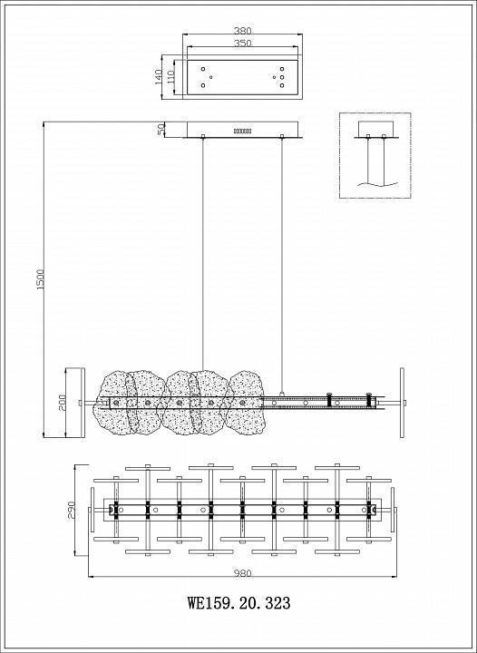 Подвесной светильник Wertmark Nicola WE159.20.323